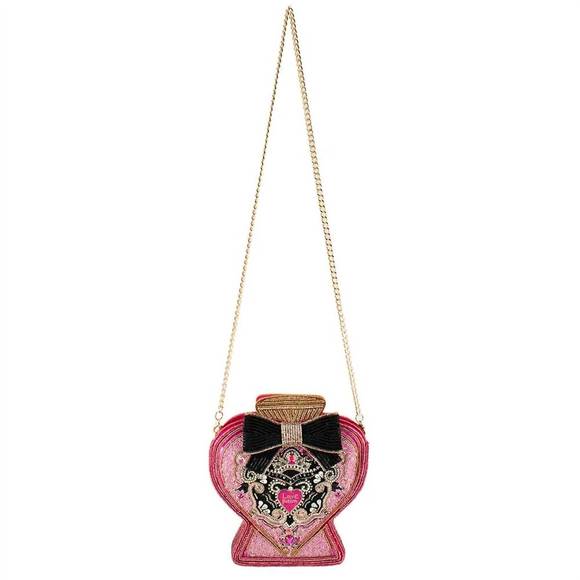 Mary Frances 'Love Potion' Beaded Handbag - Perfume Bottle Shaped Purse With Crossbody Strap